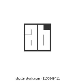 Initial Letter AB Logo Template Design