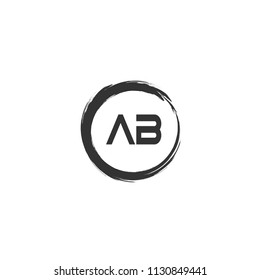 Initial Letter AB Logo Template Design