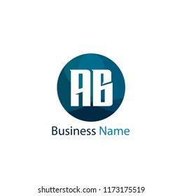 Initial Letter AB Logo Template Design