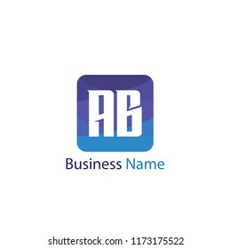 Initial Letter AB Logo Template Design