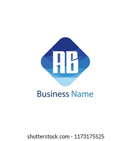Initial Letter AB Logo Template Design