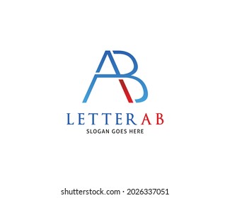 Initial Letter AB Logo Template Design