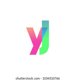Initial Letter AB Lowercase Logo green, pink and Blue, Modern and Simple Logo Design.