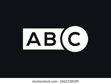 Initial Letter ABC Logo Design Template. Abstract Letter ABC Linked Logo