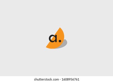 Initial Letter A with Abstract Design Logo Template. Vector Illustration