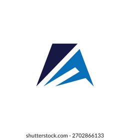 letra inicial Un logotipo Abstractas del concepto del hogar. 
