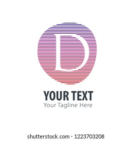 Initial Letter Abstract Line Logo Style