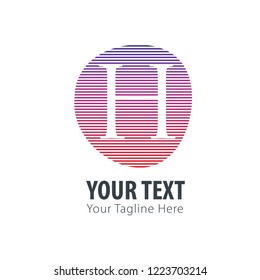 Initial Letter Abstract Line Logo Style