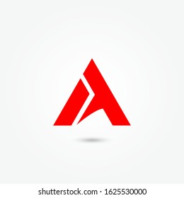 Initial letter A abstract logo icon template elements. Creative alphabet design vector. Vector illustrator