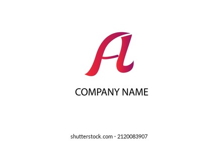 Initial letter A abstract monogram vector logo template