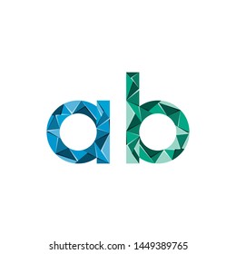 initial letter abstract triangle logo vector