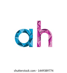 initial letter abstract triangle logo vector