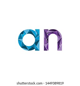 initial letter abstract triangle logo vector