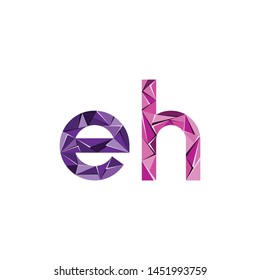 initial letter abstract triangle logo vector