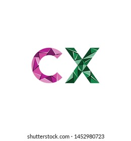 initial letter abstract triangle logo vector