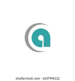 initial letter ac or ca logo vector designs