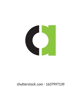Initial letter ac or ca logo vector design template
