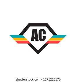Initial Letter AC Design Logo - Elements