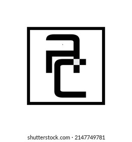 letra inicial logotipo AC