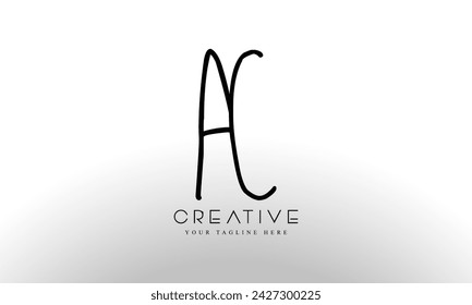 Initial letter AC logo design template
