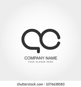 Initial Letter AC Logo Template