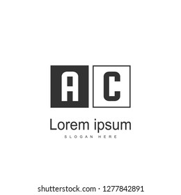 Initial Letter AC Logo Template Vector Design