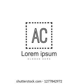 Initial Letter AC Logo Template Vector Design