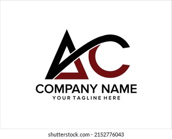 initial letter AC logo vector