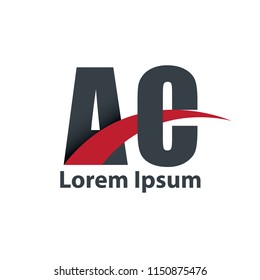 Initial Letter AC Overlapping Design Logo