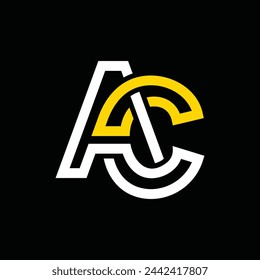 Initial Letter AC simple logo, suitable as a logo for a company or business