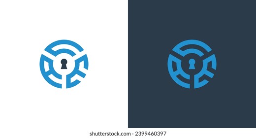 Letra inicial Plantilla de diseño vectorial del logotipo de seguridad ACE