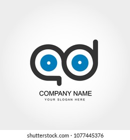 Initial Letter AD Logo Design