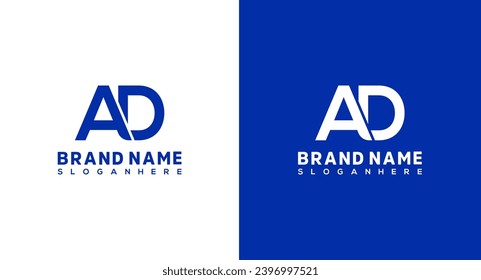 Initial Letter AD Logo Design Template. Graphic Alphabet Symbol for Corporate Business Identity