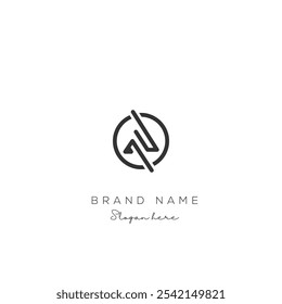 Initial Letter AD Logo Design. AD Logo template. Creative And Modern AD logo.