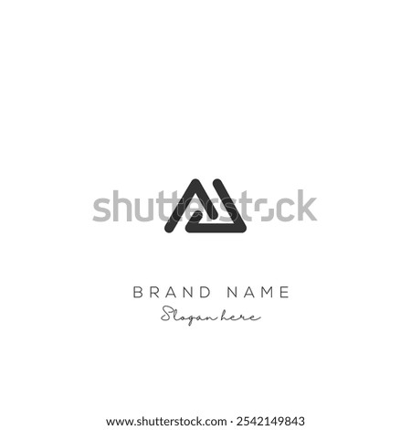 Initial Letter AD Logo Design. AD Logo template. Creative And Modern AD logo.