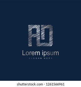 Initial Letter AD Logo Template Vector Design