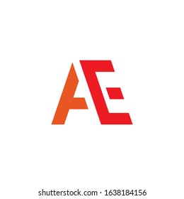 initial letter ae or ea logo vector designs