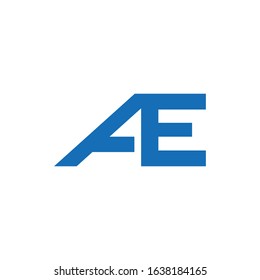 initial letter ae or ea logo vector designs