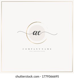 Initial Letter AE handwriting logo hand drawn template vector, logo for beauty, cosmetics, wedding, fashion and business, and other svg