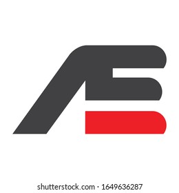 initial letter AE logo bold vector template