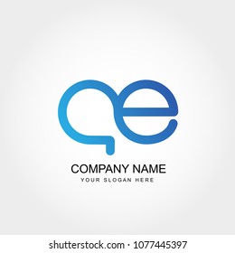 Initial Letter AE Logo Design