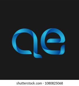 Initial Letter AE Logo Design