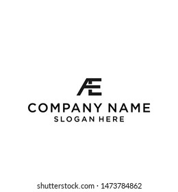 initial letter ae logo design vector illustration template