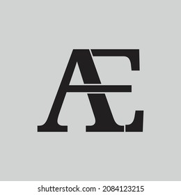 initial letter AE logo design on luxury background. AE icon logo design. EA elegant and Professional letter icon design on background. A E AE EA