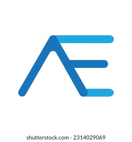Initial Letter Ae Logo Design