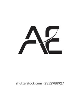 Initial letter AE logo design creative modern symbol icon monogram