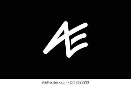 Initial Letter AE Logo Design