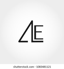 Initial Letter AE Logo Template