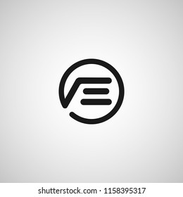 Initial Letter AE Logo Template Design