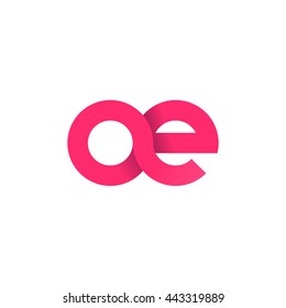 Anfangsbuchstabe sind moderne verknüpfte Kreis rund Kleinbuchstabe Logo rosa